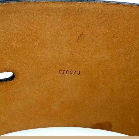 AUTH LOUIS VUITTON 80/32 CT0073 THICK WIDTH BELT - Picture 5 of 8
